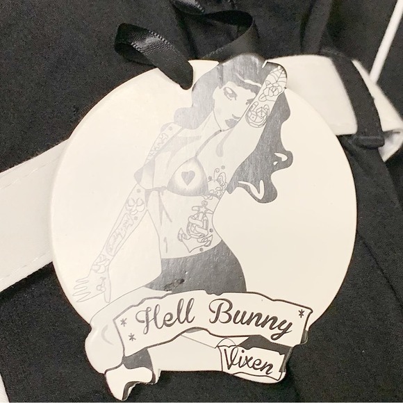 NWT Hell Bunny Vixen Strapless Mini Dress Rockabilly Retro Dress Size 4XL - Picture 7 of 7